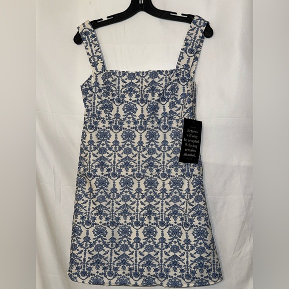 HYACINTH HOUSE
Blue & White Volos Mini Dress - Picture 6 of 12